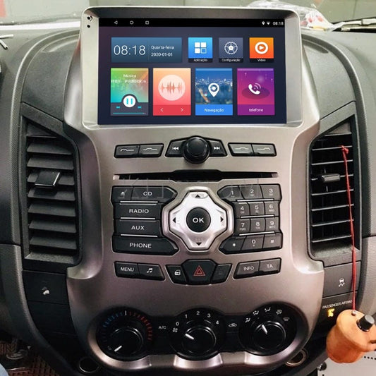 Multimídia Ranger 2012 2013 2014 2015 com Teclado V2 Carplay 9"-V2 CAR AUDIO-Kitssom