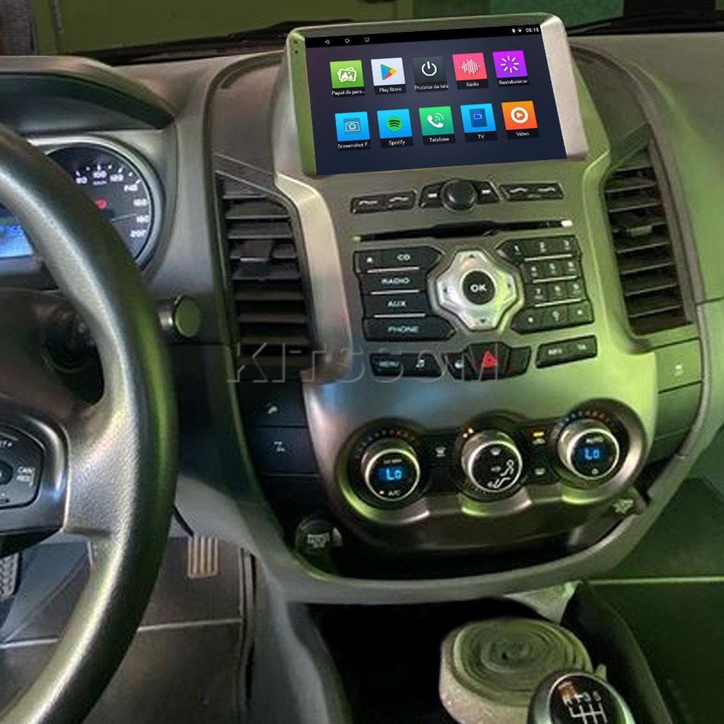 Multimídia Ranger 2012 2013 2014 2015 com Teclado V2 Carplay 9"-V2 CAR AUDIO-Kitssom