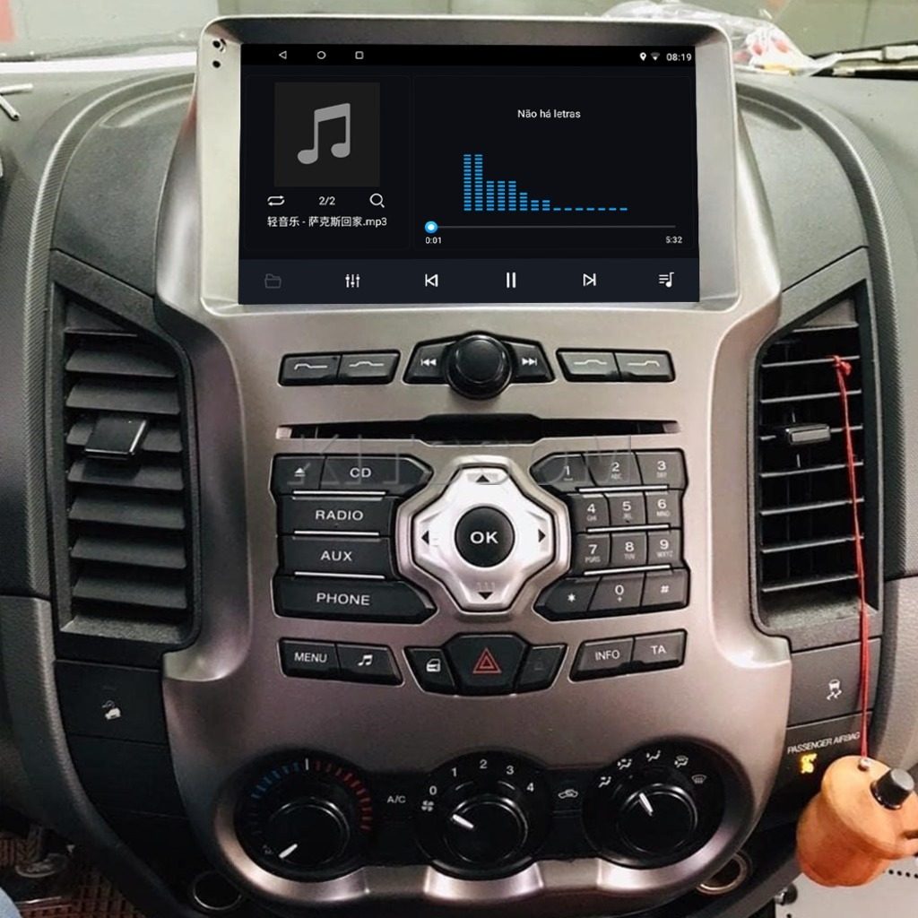 Multimídia Ranger 2012 2013 2014 2015 com Teclado V2 Carplay 9"-V2 CAR AUDIO-Kitssom