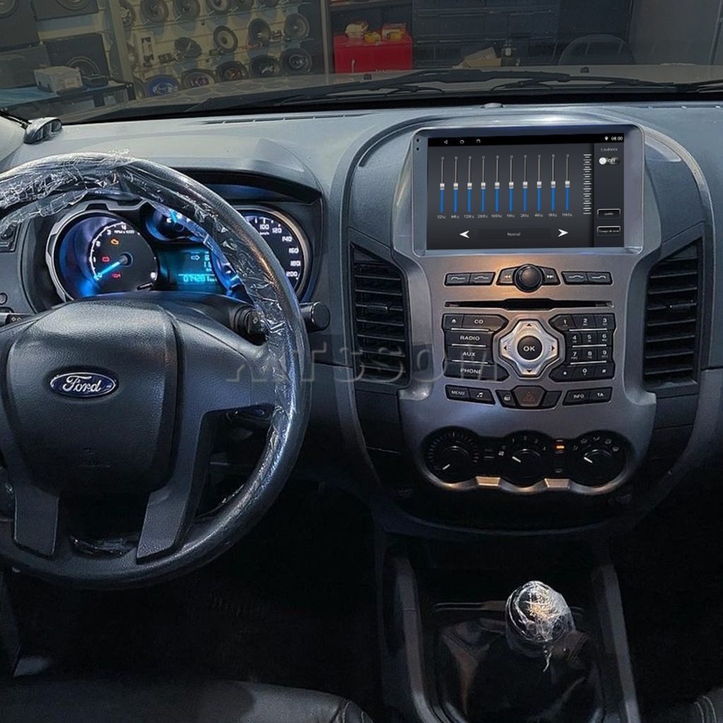 Multimídia Ranger 2012 2013 2014 2015 com Teclado V2 Carplay 9"-V2 CAR AUDIO-Kitssom