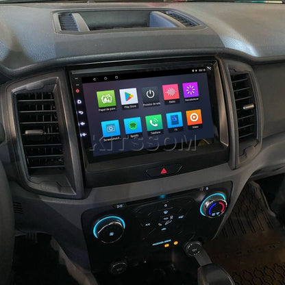Multimídia Ford Ranger 2018 2019 2020 2021 2022 V2 Carplay 9" 2016 2017-V2 CAR AUDIO-Kitssom