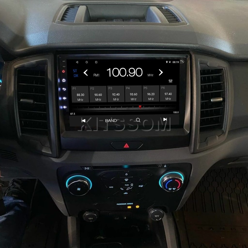 Multimídia Ford Ranger 2018 2019 2020 2021 2022 V2 Carplay 9" 2016 2017-V2 CAR AUDIO-Kitssom