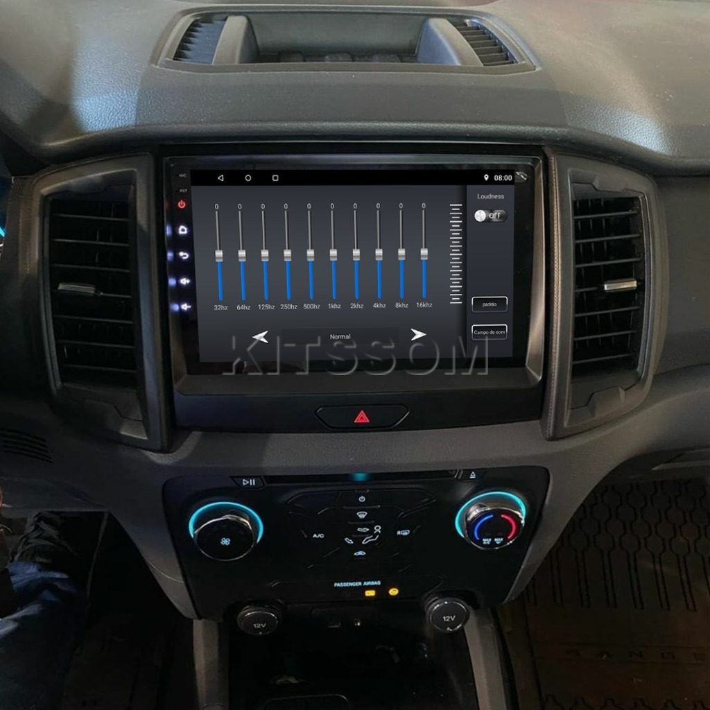 Multimídia Ford Ranger 2018 2019 2020 2021 2022 V2 Carplay 9" 2016 2017-V2 CAR AUDIO-Kitssom