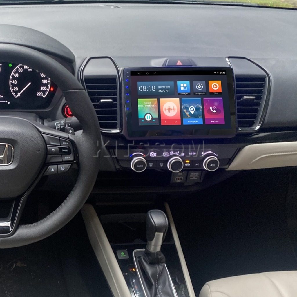 Multimídia Honda City 2022 2023 V2 Carplay 9"-V2 CAR AUDIO-Kitssom