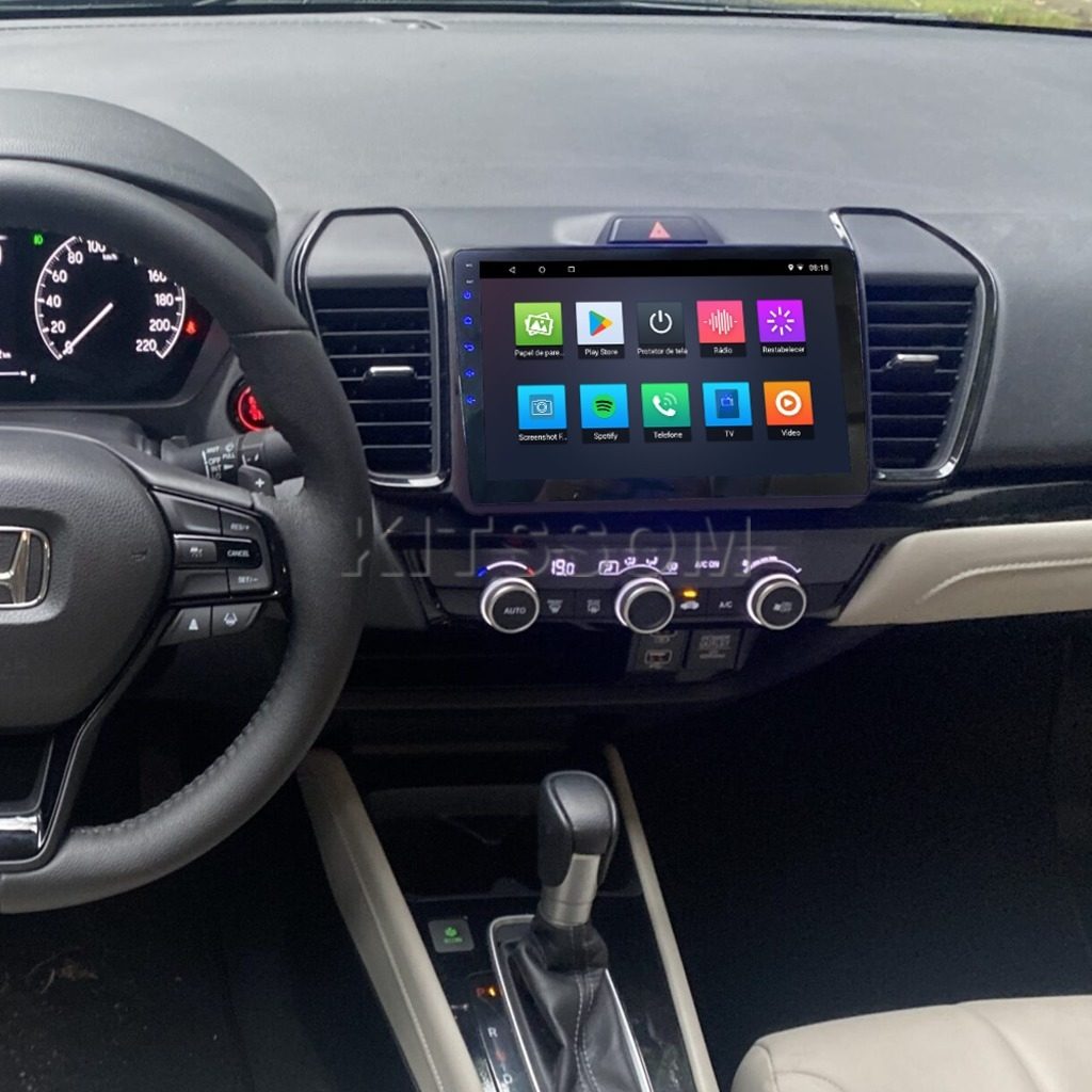 Multimídia Honda City 2022 2023 V2 Carplay 9"-V2 CAR AUDIO-Kitssom