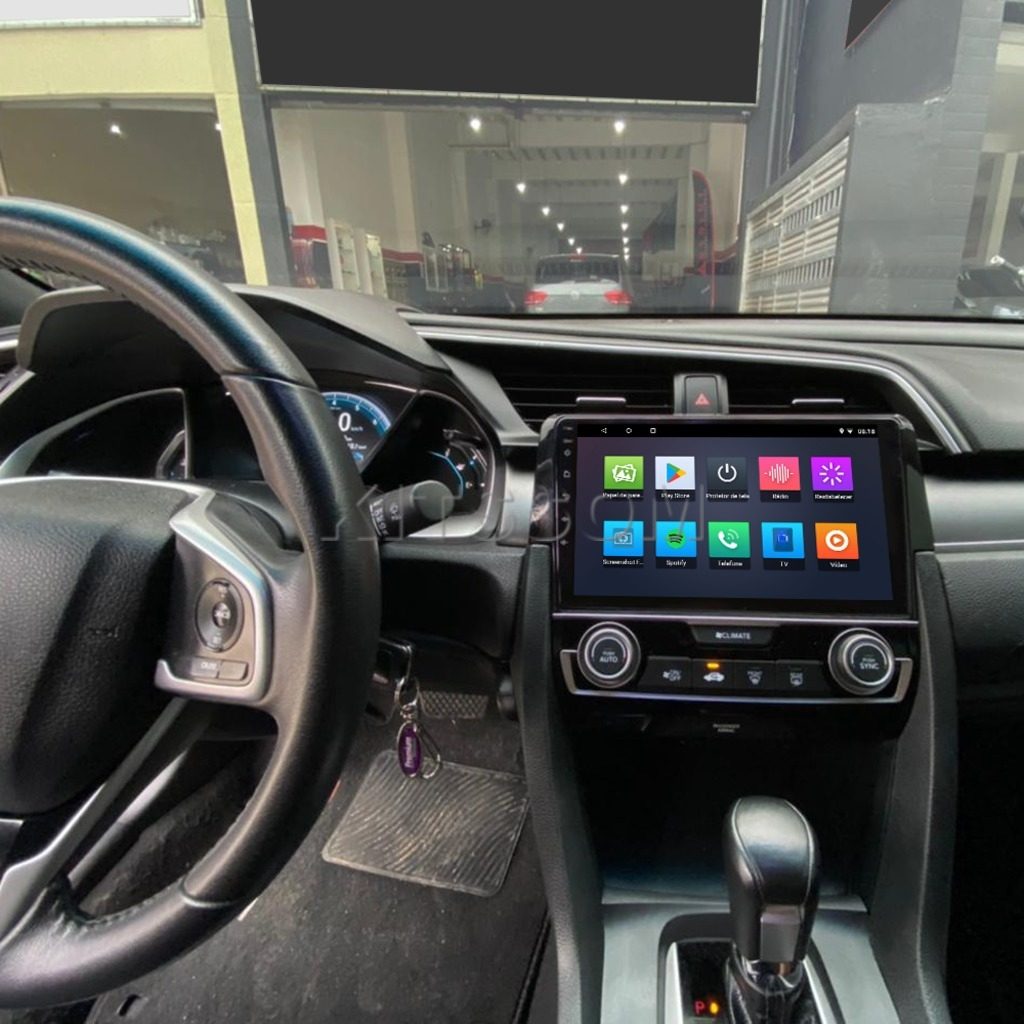 Multimídia Honda Civic G10 2018 2019 2020 2021 V2 Carplay 9" 2016 2017-V2 CAR AUDIO-Kitssom