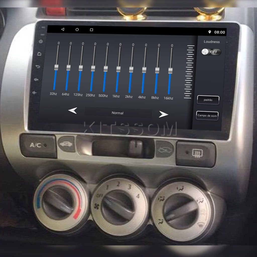 Multimídia Honda Fit 2003 2004 2005 2006 2007 V2 Carplay 9" 2002-V2 CAR AUDIO-Kitssom