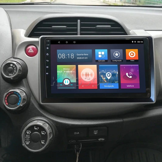 Multimídia Honda Fit 2009 2010 2011 2012 2013 V2 Carplay 9" 2008-V2 CAR AUDIO-Kitssom