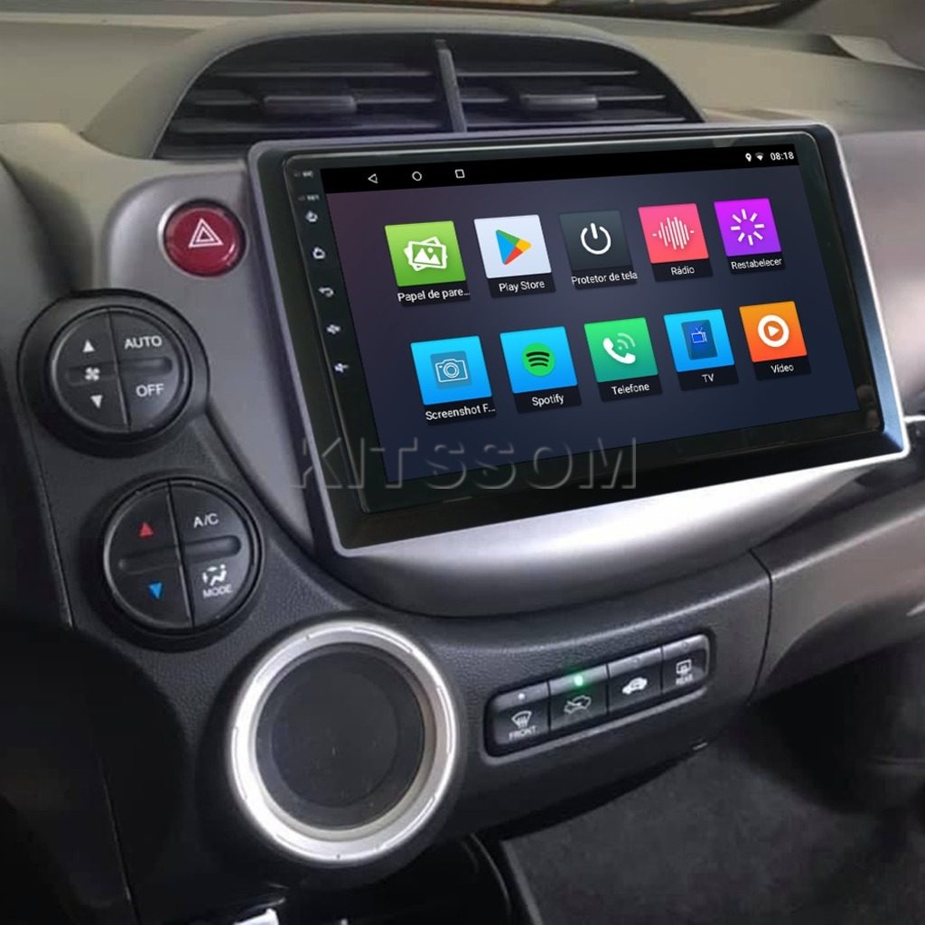 Multimídia Honda Fit 2009 2010 2011 2012 2013 V2 Carplay 9" 2008-V2 CAR AUDIO-Kitssom