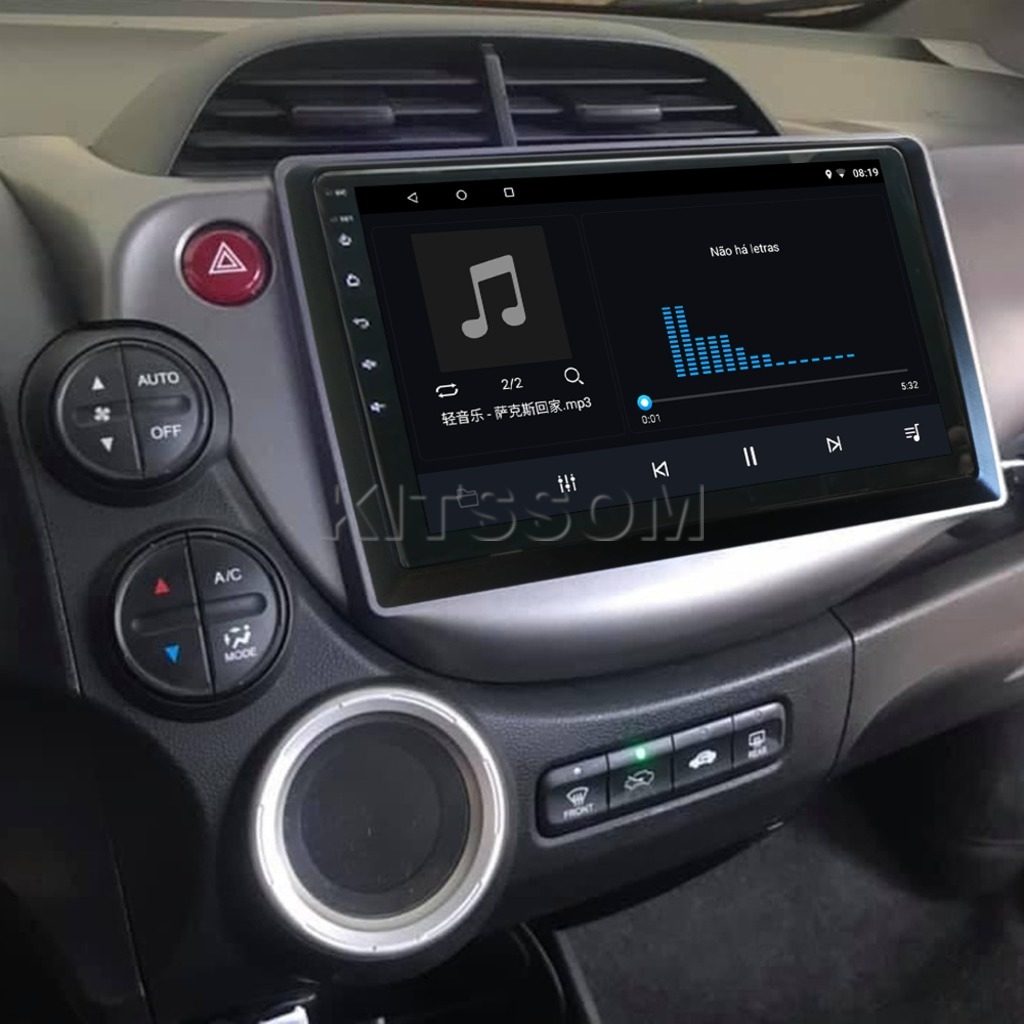 Multimídia Honda Fit 2009 2010 2011 2012 2013 V2 Carplay 9" 2008-V2 CAR AUDIO-Kitssom