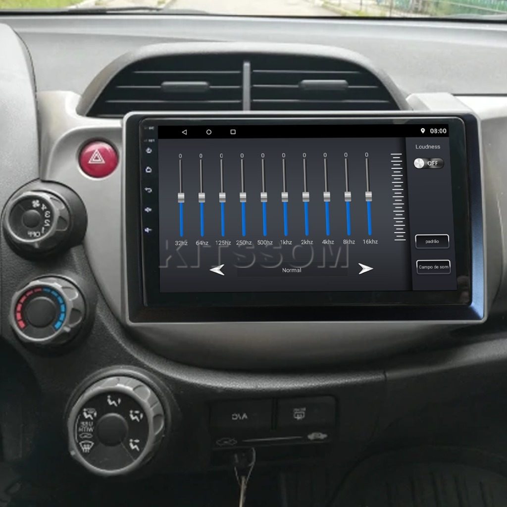 Multimídia Honda Fit 2009 2010 2011 2012 2013 V2 Carplay 9" 2008-V2 CAR AUDIO-Kitssom