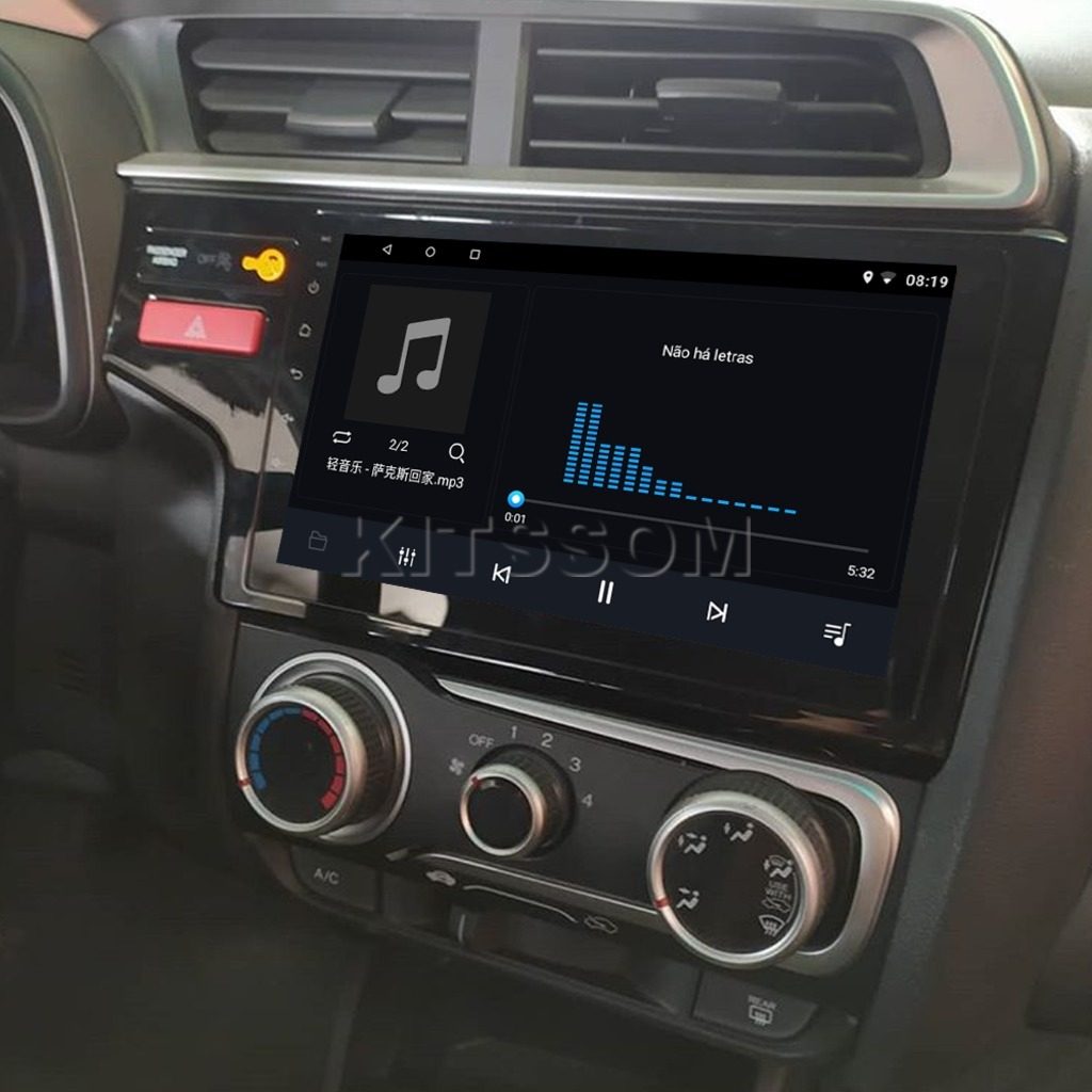 Multimídia Honda Fit WRV 2017 2018 2019 2020 2021 V2 Carplay 9" 2014 2015 2016-V2 CAR AUDIO-Kitssom