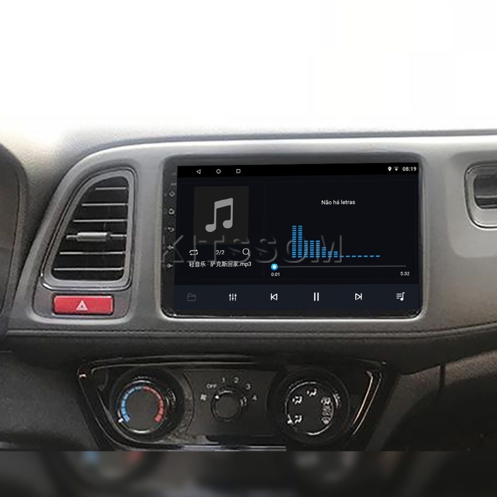 Multimídia Honda HRV 2017 2018 2019 2020 2021 V2 Carplay 9" 2014 2015 2016-V2 CAR AUDIO-Kitssom