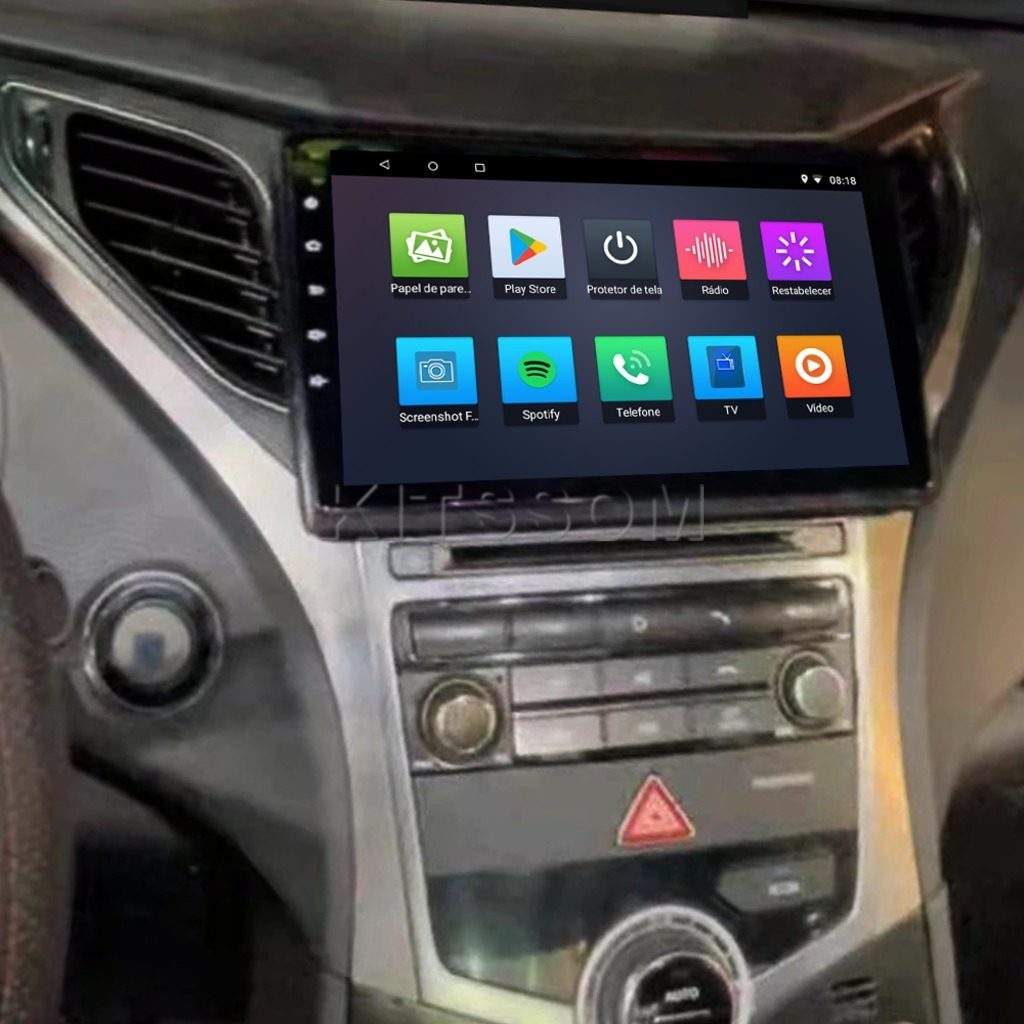 Multimídia Hyundai Azera 2015 2016 2017 2018 2019 V2 Carplay 9" 2014-V2 CAR AUDIO-Kitssom