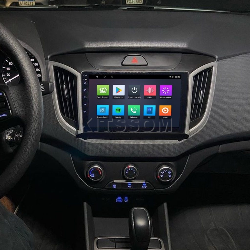 Multimídia Hyundai Creta 2017 2018 2019 2020 2021 V2 Carplay 9" 2014 2015 2016-V2 CAR AUDIO-Kitssom