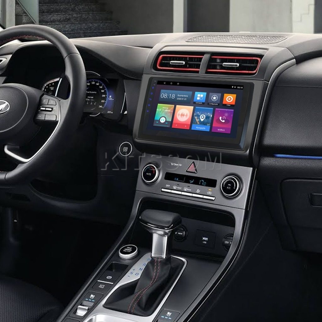 Multimídia Hyundai Creta 2021 2022 2023 V2 Carplay 9"-V2 CAR AUDIO-Kitssom