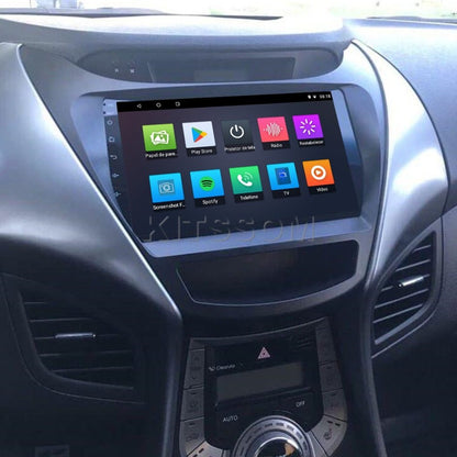 Multimídia Hyundai Elantra 2011 2012 2013 V2 Carplay 9"-V2 CAR AUDIO-Kitssom