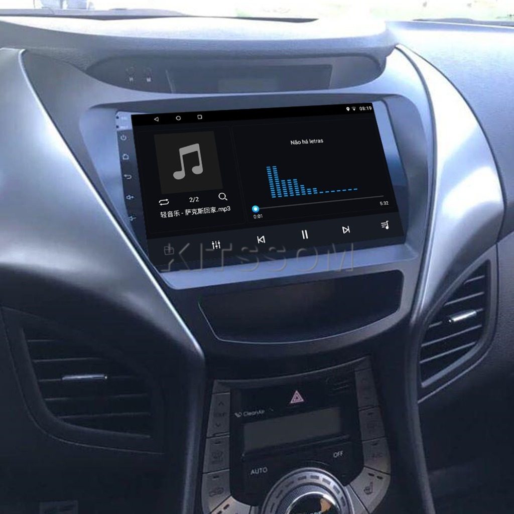Multimídia Hyundai Elantra 2011 2012 2013 V2 Carplay 9"-V2 CAR AUDIO-Kitssom