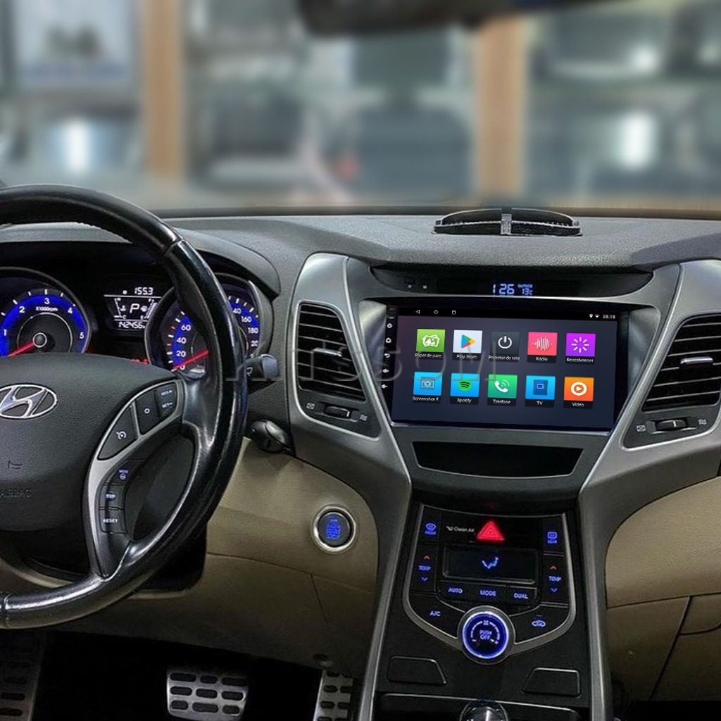 Multimídia Hyundai Elantra 2014 2015 2016 V2 Carplay 9"-V2 CAR AUDIO-Kitssom