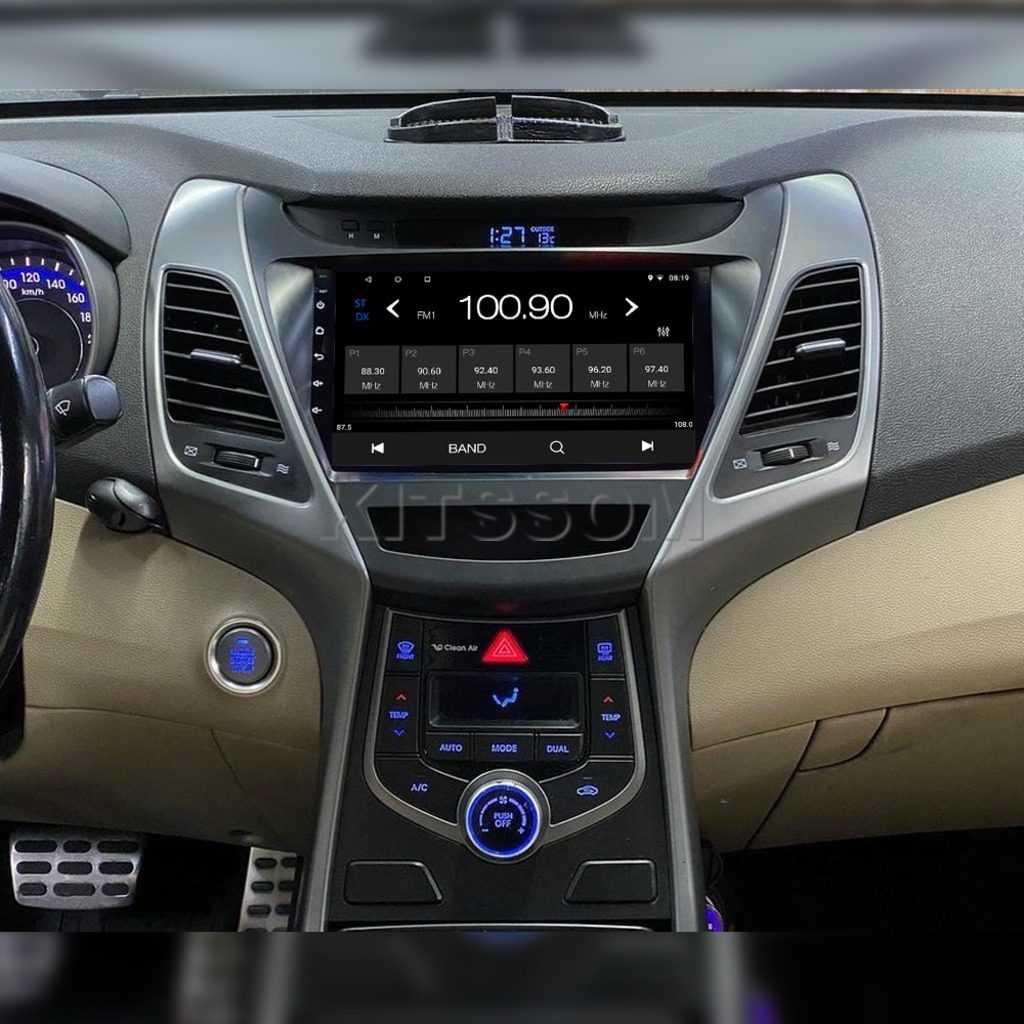 Multimídia Hyundai Elantra 2014 2015 2016 V2 Carplay 9"-V2 CAR AUDIO-Kitssom
