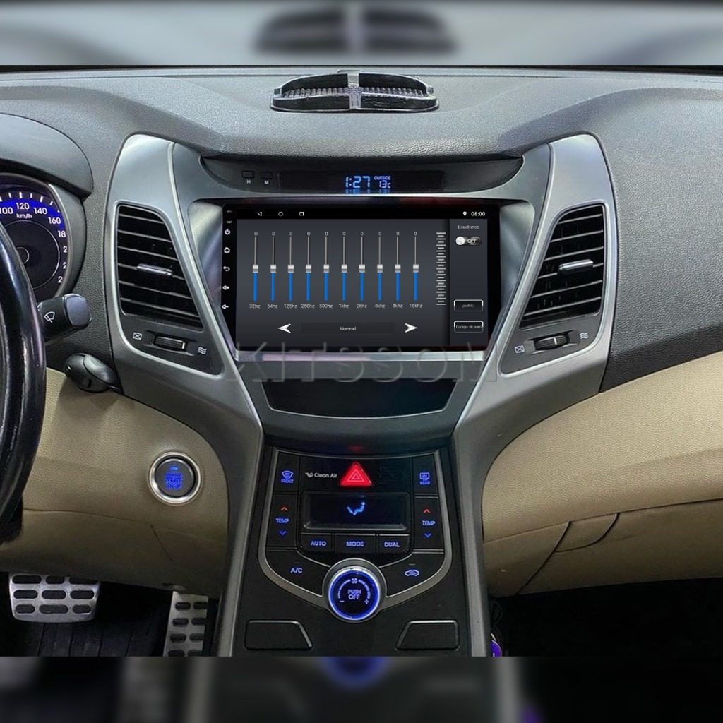 Multimídia Hyundai Elantra 2014 2015 2016 V2 Carplay 9"-V2 CAR AUDIO-Kitssom