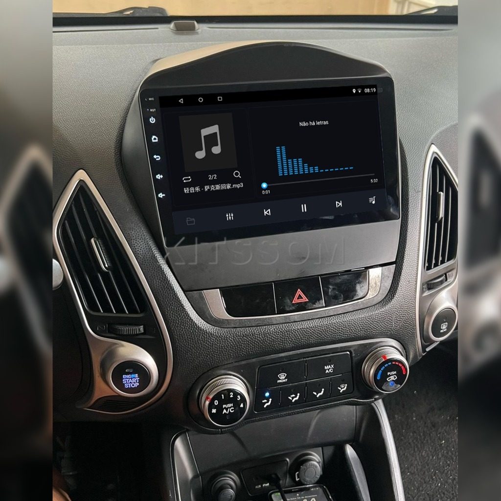 Multimídia Hyundai IX35 2016 2017 2018 2019 2020 V2 Carplay 9" 2011 2012 2013 2014 2015-V2 CAR AUDIO-Kitssom