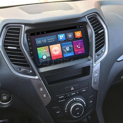 Multimídia Hyundai Santa Fé 2016 2017 2018 2019 V2 Carplay 9" 2014 2015-V2 CAR AUDIO-Kitssom