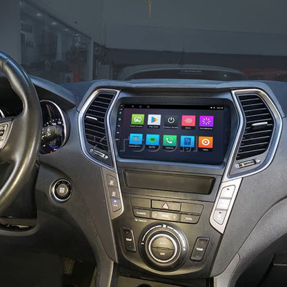 Multimídia Hyundai Santa Fé 2016 2017 2018 2019 V2 Carplay 9" 2014 2015-V2 CAR AUDIO-Kitssom