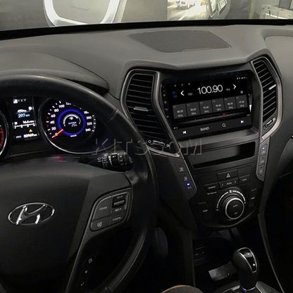 Multimídia Hyundai Santa Fé 2016 2017 2018 2019 V2 Carplay 9" 2014 2015-V2 CAR AUDIO-Kitssom