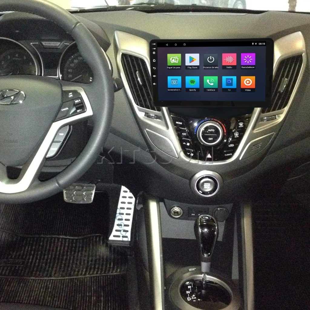 Multimídia Hyundai Veloster 2014 2015 2016 2017 V2 Carplay 9" 2011 2012 2013-V2 CAR AUDIO-Kitssom