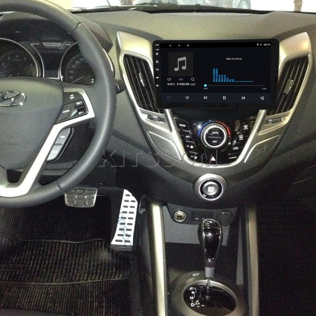 Multimídia Hyundai Veloster 2014 2015 2016 2017 V2 Carplay 9" 2011 2012 2013-V2 CAR AUDIO-Kitssom