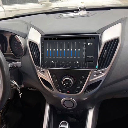 Multimídia Hyundai Veloster 2014 2015 2016 2017 V2 Carplay 9" 2011 2012 2013-V2 CAR AUDIO-Kitssom