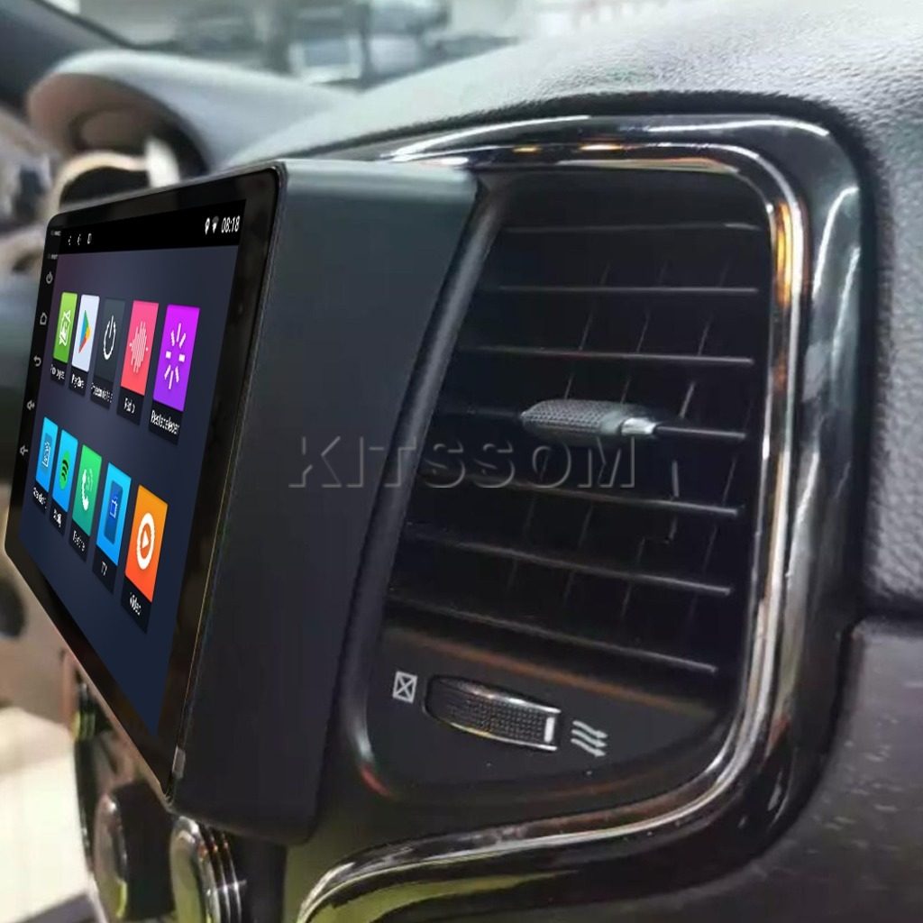 Multimídia Jeep Cherokee 2014 2015 2016 2017 V2 Carplay 9"-V2 CAR AUDIO-Kitssom