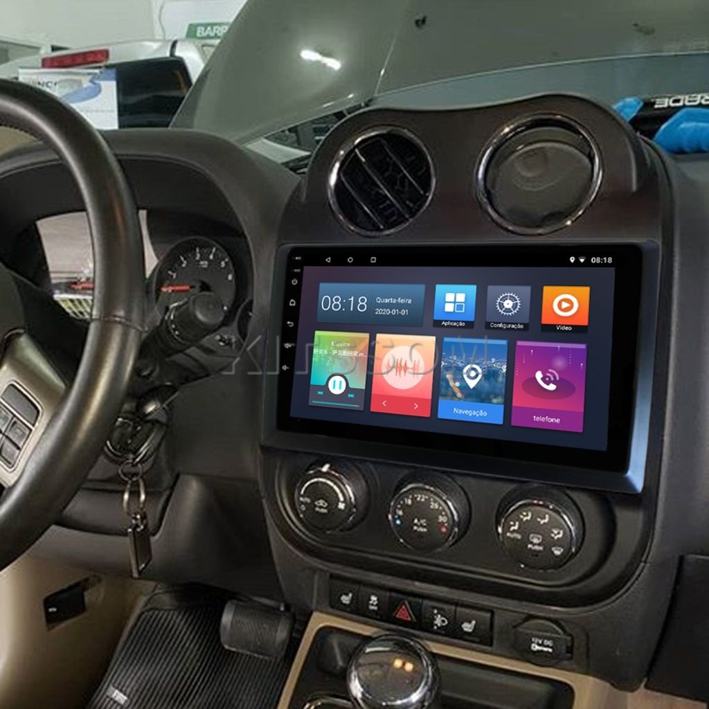 Multimídia Jeep Compass 2012 2013 2014 2015 2016 V2 Carplay 9" 2011-V2 CAR AUDIO-Kitssom
