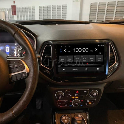 Multimídia Jeep Compass 2017 2018 2019 2020 2021 V2 Carplay 9"-V2 CAR AUDIO-Kitssom