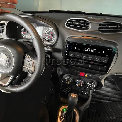 Multimídia Jeep Renegade 2018 2019 2020 2021 2022 V2 Carplay 9" 2015 2016 2017-V2 CAR AUDIO-Kitssom