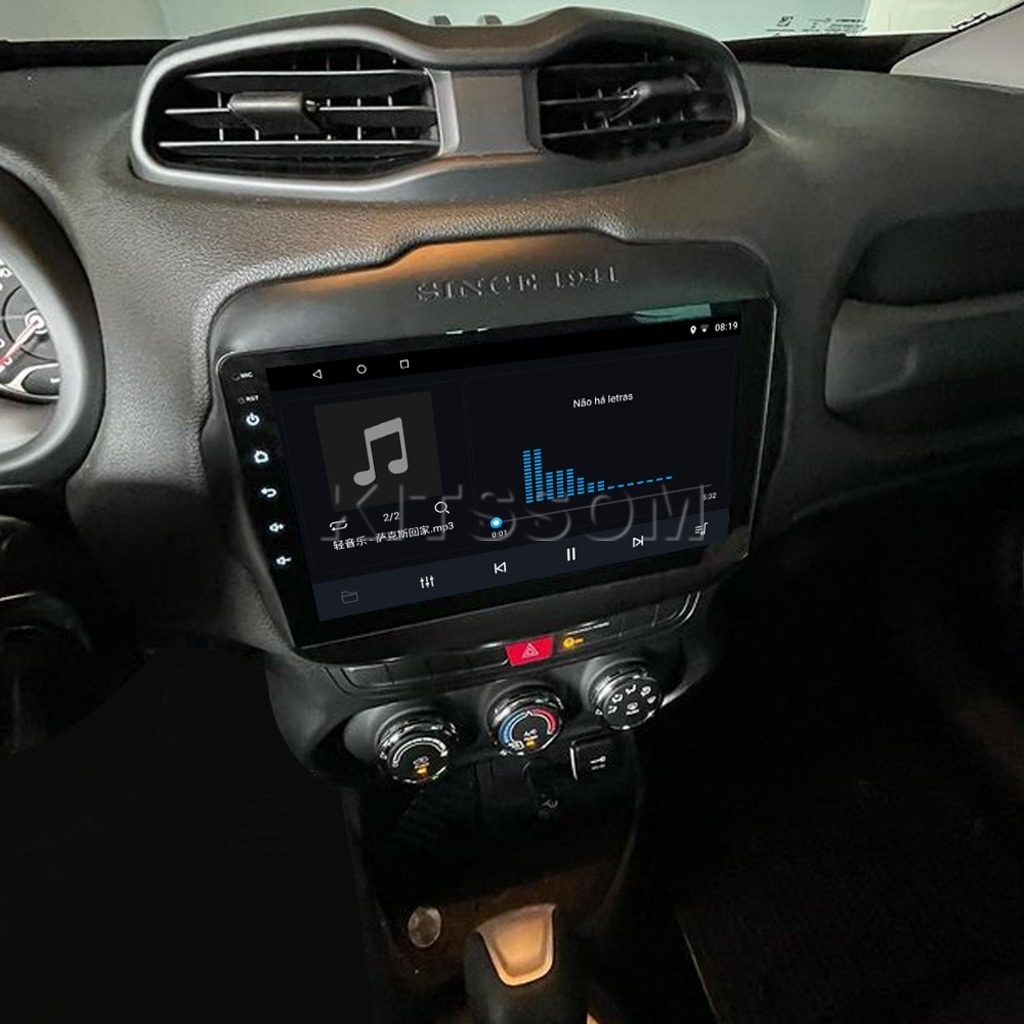 Multimídia Jeep Renegade 2018 2019 2020 2021 2022 V2 Carplay 9" 2015 2016 2017-V2 CAR AUDIO-Kitssom