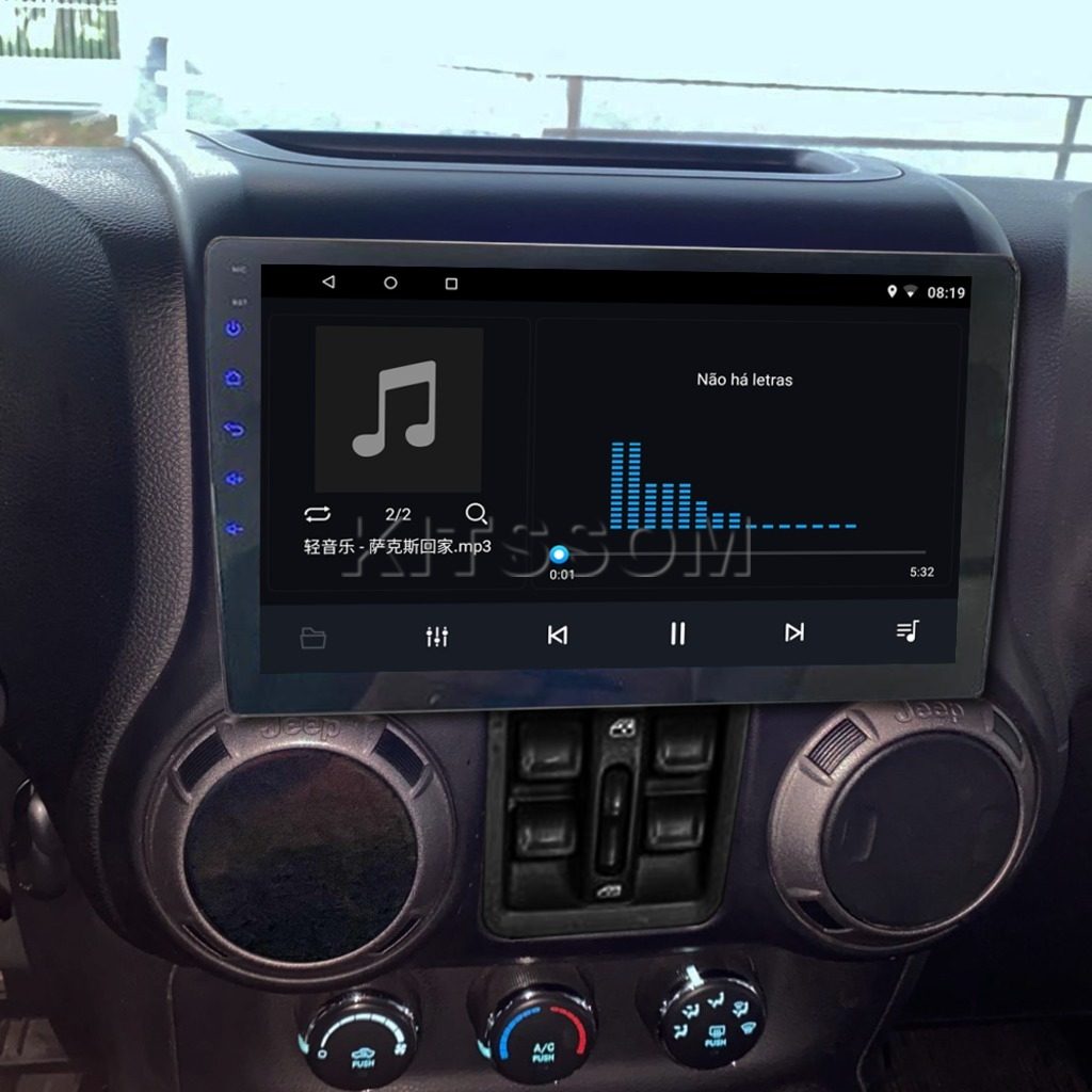 Multimídia Jeep Wrangler 2011 2012 2013 2014 2015 V2 Carplay 9" 2010-V2 CAR AUDIO-Kitssom