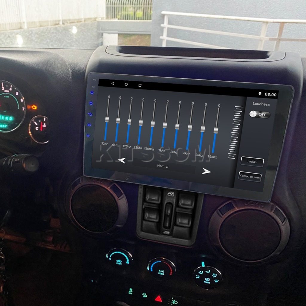 Multimídia Jeep Wrangler 2011 2012 2013 2014 2015 V2 Carplay 9" 2010-V2 CAR AUDIO-Kitssom