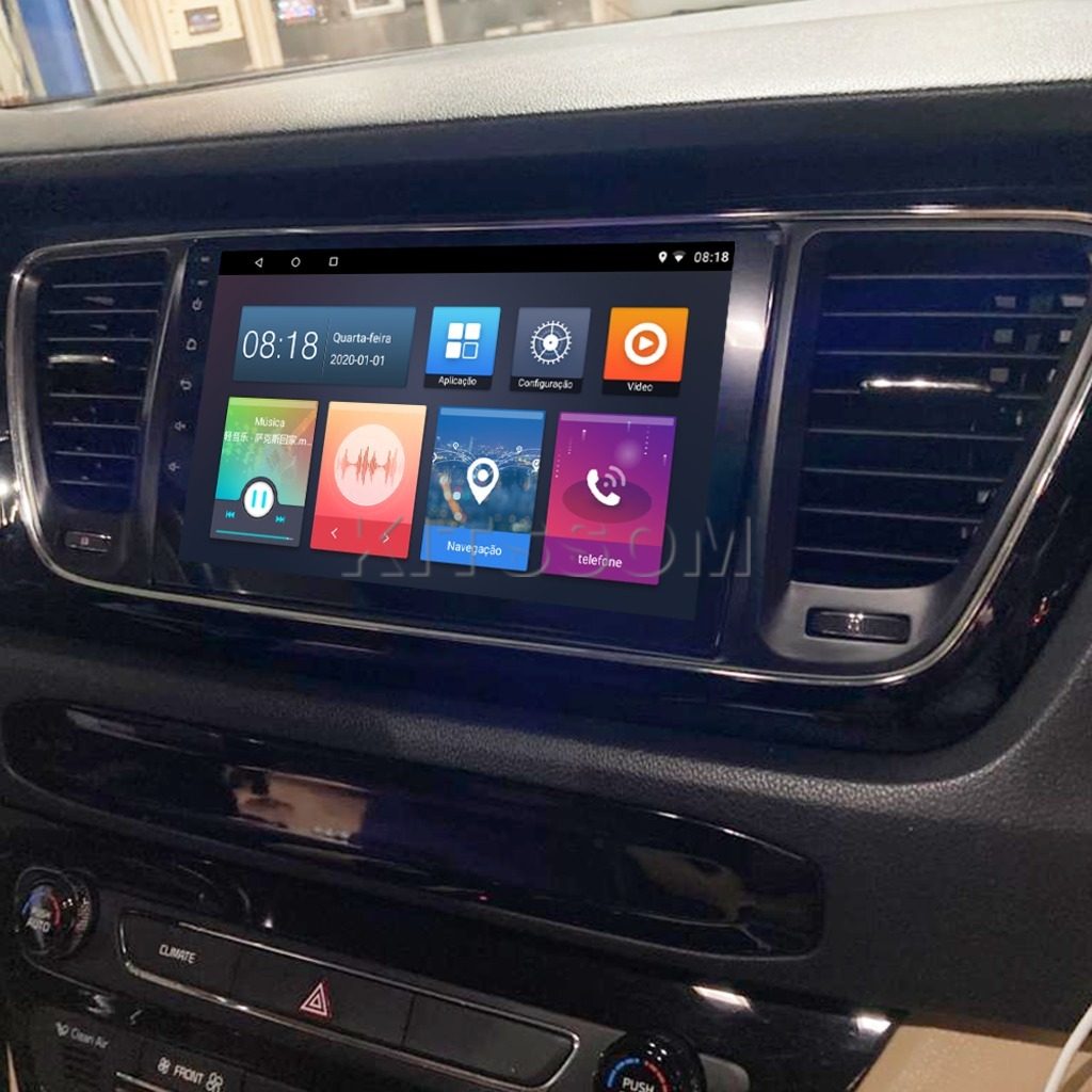 Multimídia Kia Carnival 2016 2017 2018 2019 2020 V2 Carplay 9" 2014 2015-V2 CAR AUDIO-Kitssom