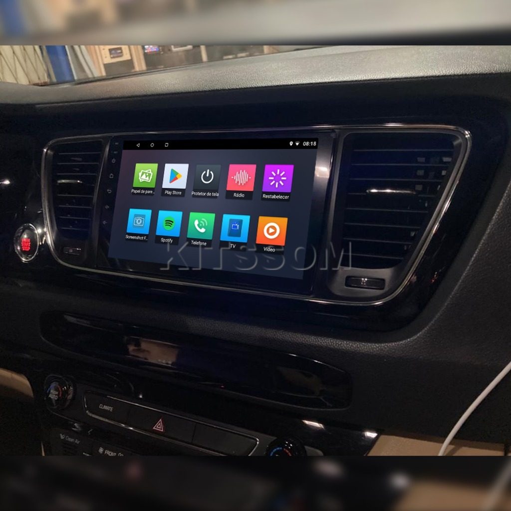 Multimídia Kia Carnival 2016 2017 2018 2019 2020 V2 Carplay 9" 2014 2015-V2 CAR AUDIO-Kitssom
