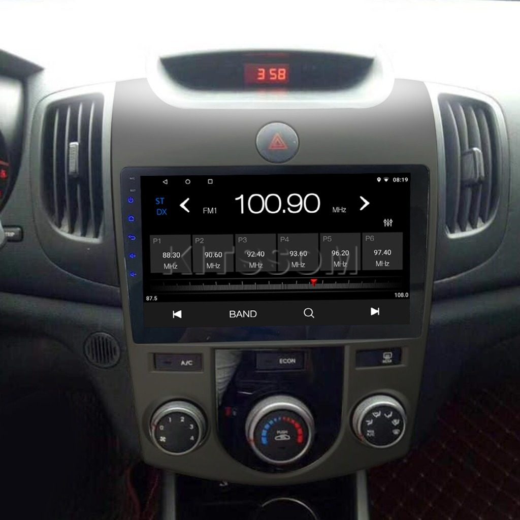 Multimídia Kia Cerato 2009 2010 2011 2012 AC AN V2 Carplay 9"-V2 CAR AUDIO-Kitssom