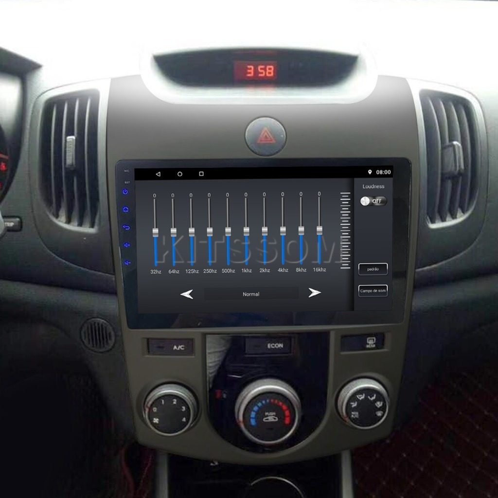 Multimídia Kia Cerato 2009 2010 2011 2012 AC AN V2 Carplay 9"-V2 CAR AUDIO-Kitssom