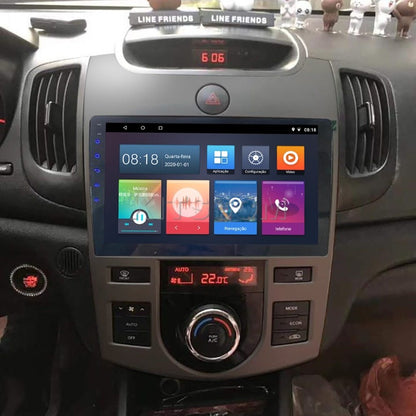 Multimídia Kia Cerato 2009 2010 2011 2012 AC DIG V2 Carplay 9"-V2 CAR AUDIO-Kitssom