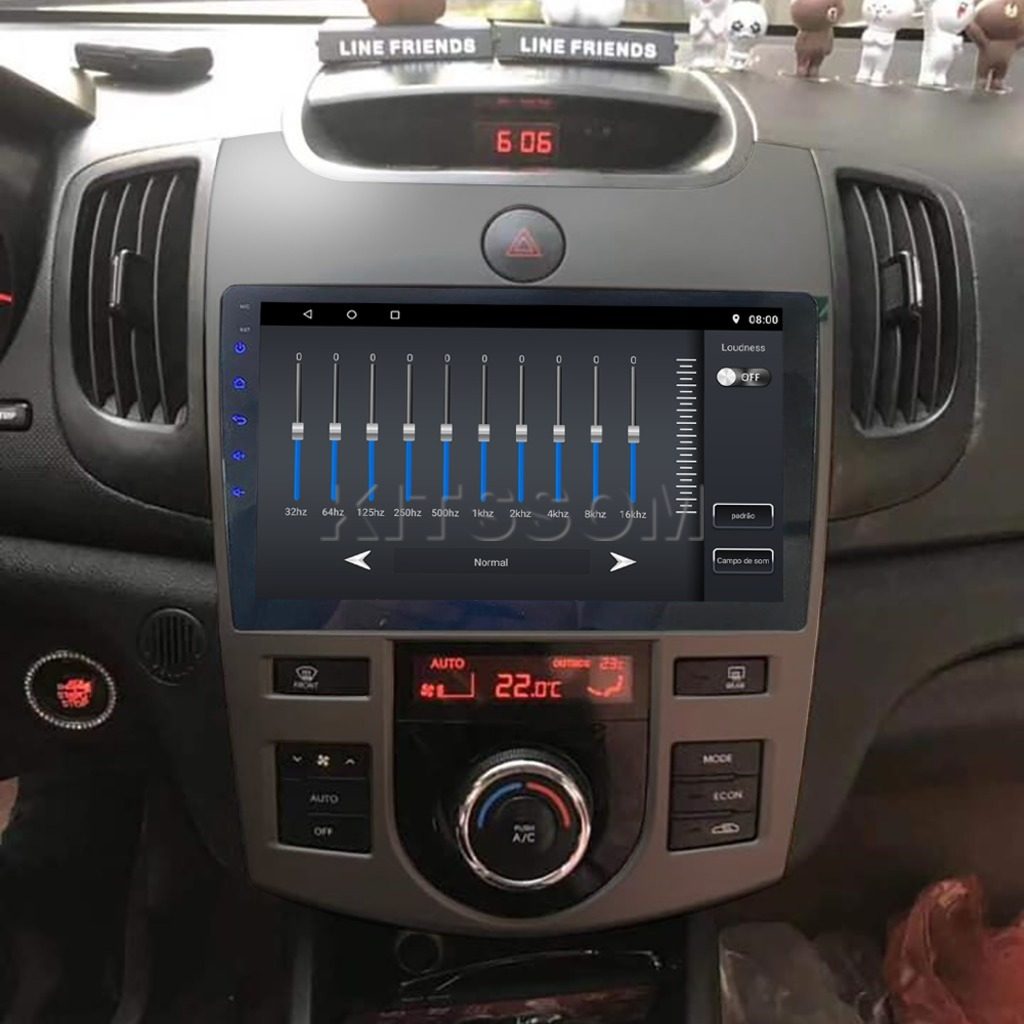 Multimídia Kia Cerato 2009 2010 2011 2012 AC DIG V2 Carplay 9"-V2 CAR AUDIO-Kitssom