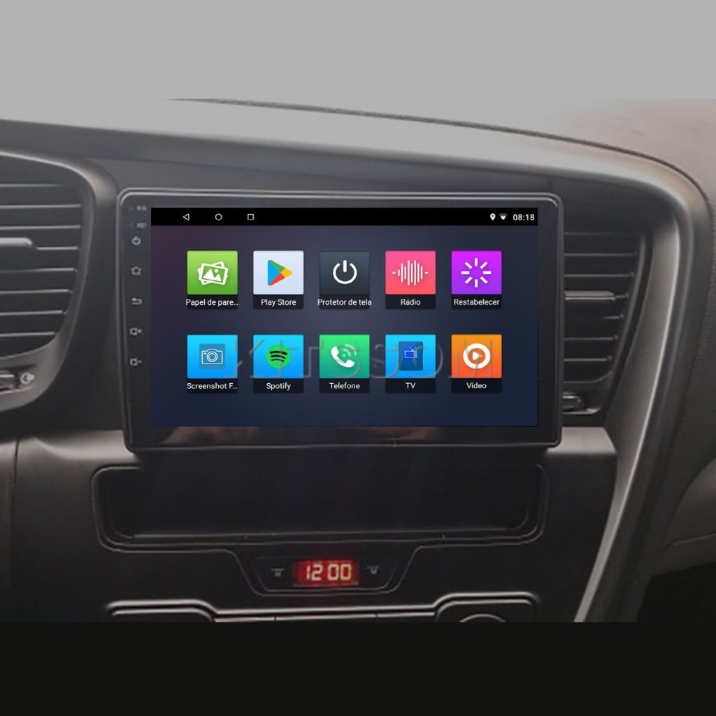 Multimídia Kia Optima 2010 2011 2012 2013 V2 Carplay 9"-V2 CAR AUDIO-Kitssom