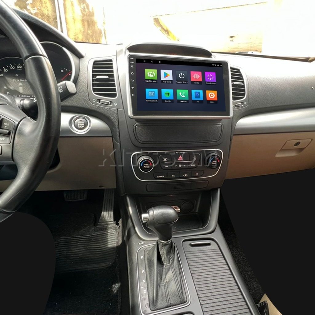 Multimídia Kia Sorento 2015 2016 com Ar na Tela V2 Carplay 9" 2013 2014-V2 CAR AUDIO-Kitssom