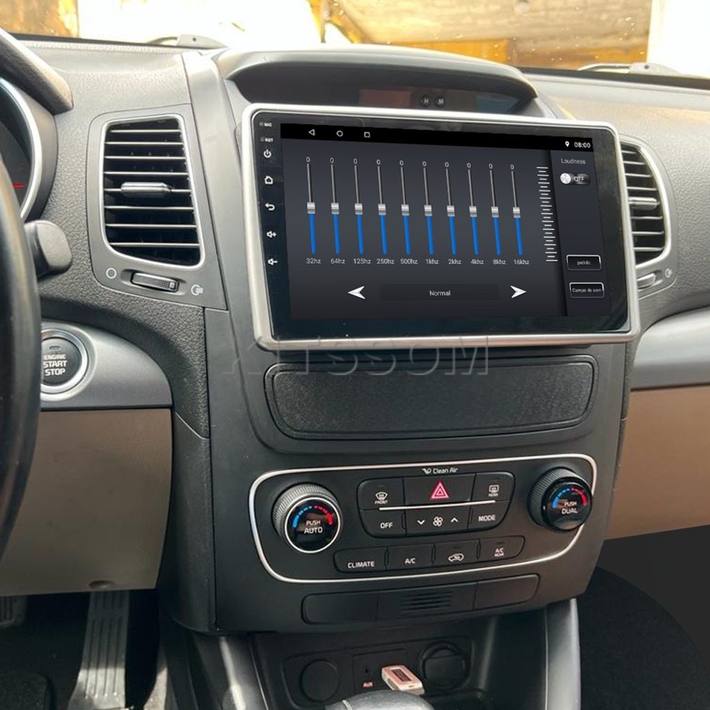Multimídia Kia Sorento 2015 2016 com Ar na Tela V2 Carplay 9" 2013 2014-V2 CAR AUDIO-Kitssom