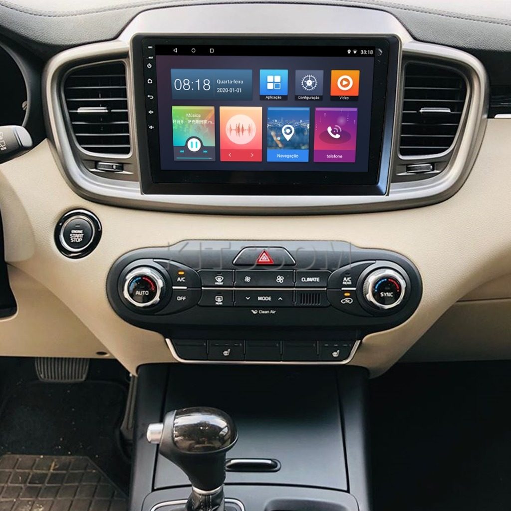 Multimídia Kia Sorento 2016 2017 2018 2019 2020 V2 Carplay 9" 2015-V2 CAR AUDIO-Kitssom