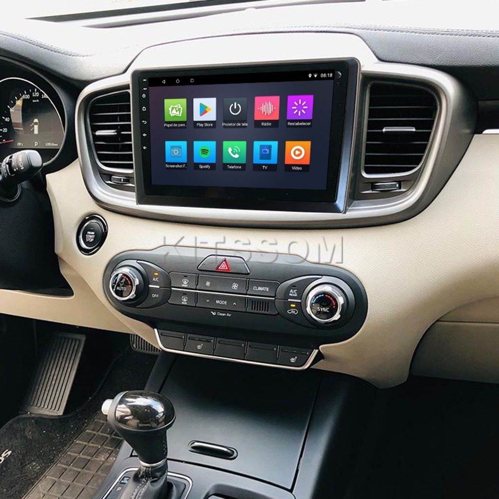 Multimídia Kia Sorento 2016 2017 2018 2019 2020 V2 Carplay 9" 2015-V2 CAR AUDIO-Kitssom